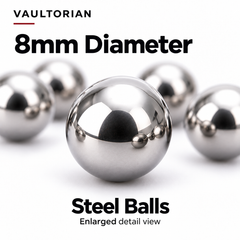 VAULTORIAN 8mm Steel Slingshot Ammo – 200 or 500 Pieces