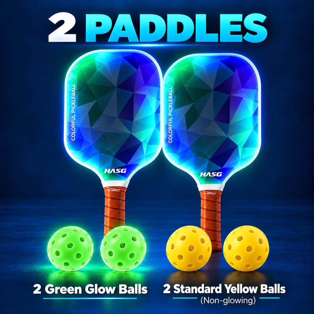LED Pickleball Paddle Set