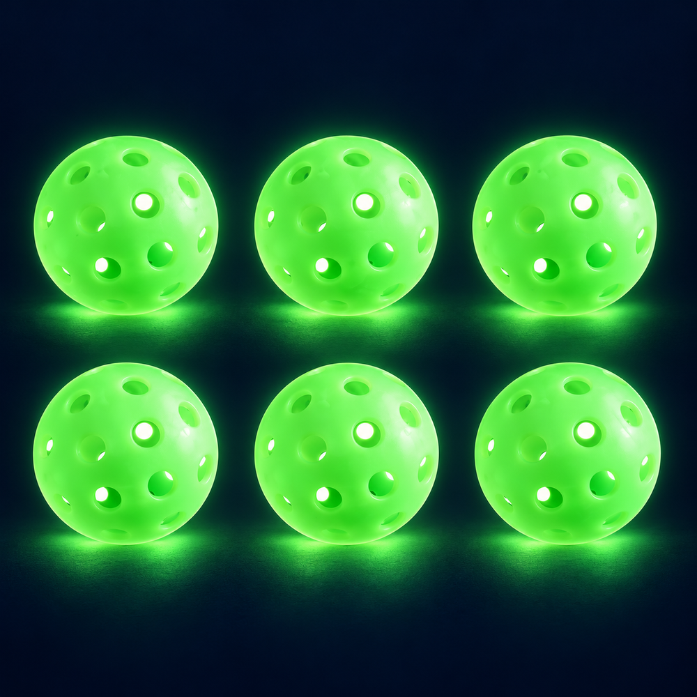 Glow Pickleballs – 6 Pack