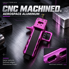 Vaultorian GD02 CNC-Machined Aluminum Alloy Slingshot with Magazine – Purple