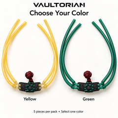 VAULTORIAN Slingshot Replacement Bands with Pouch & Knot – 5-Pack