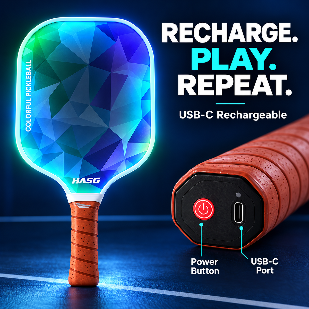 LED Pickleball Paddle Set
