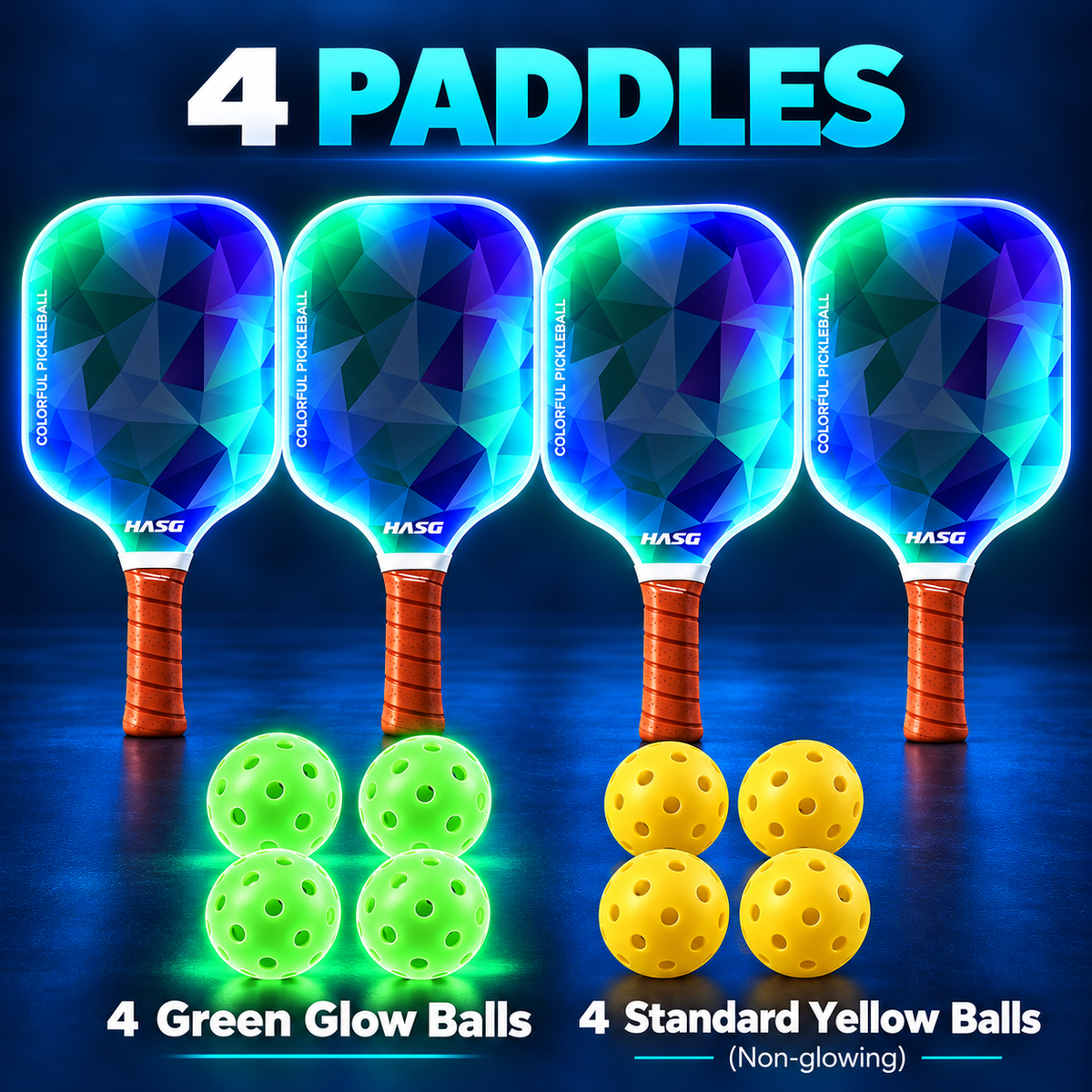 LED Pickleball Paddle Set