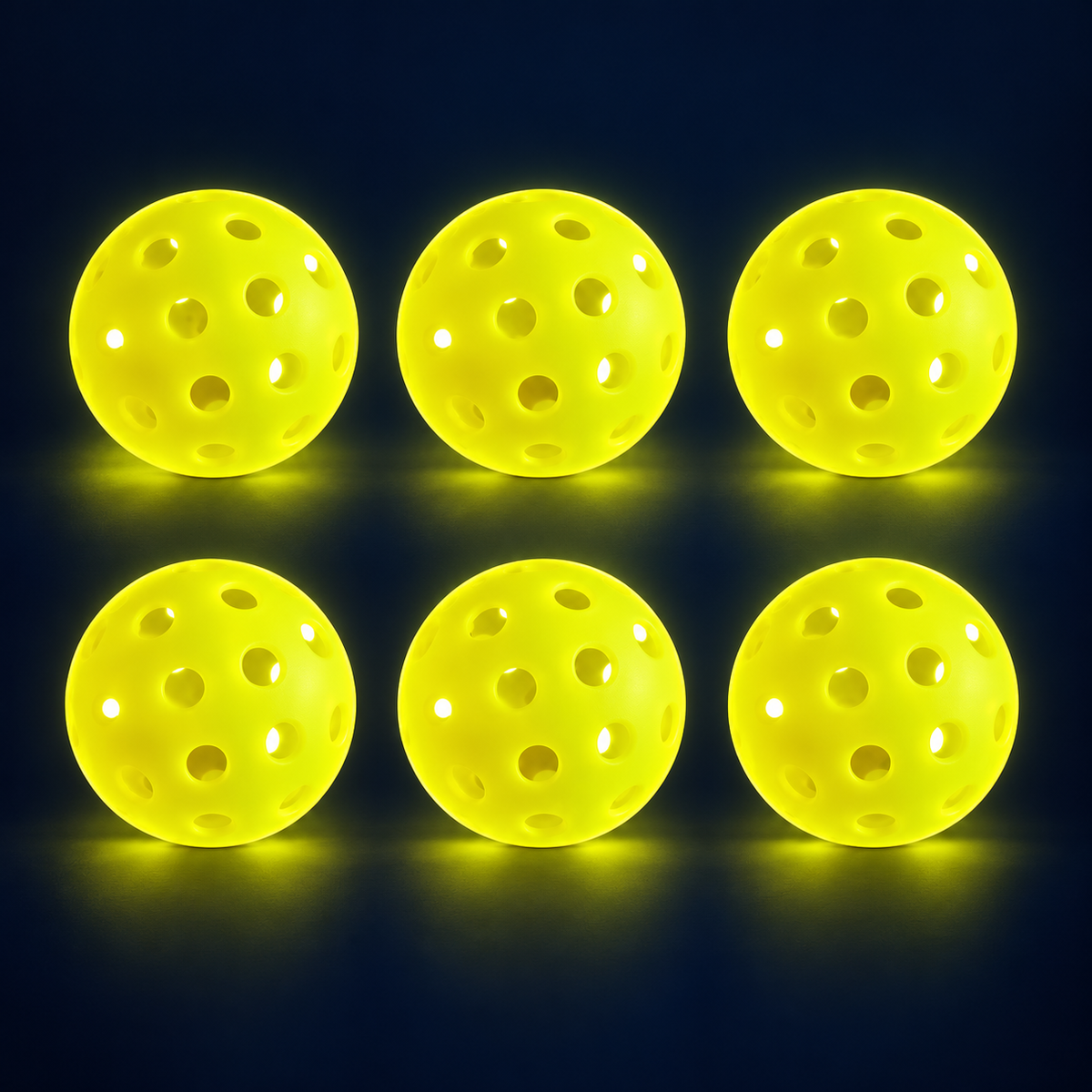 Glow Pickleballs – 6 Pack