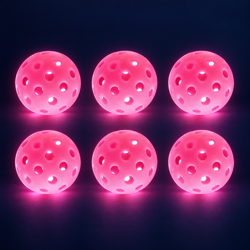 Glow Pickleballs – 6 Pack